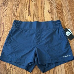 Eddie Bauer Treeline Geo Shorts NWT Navy medium
